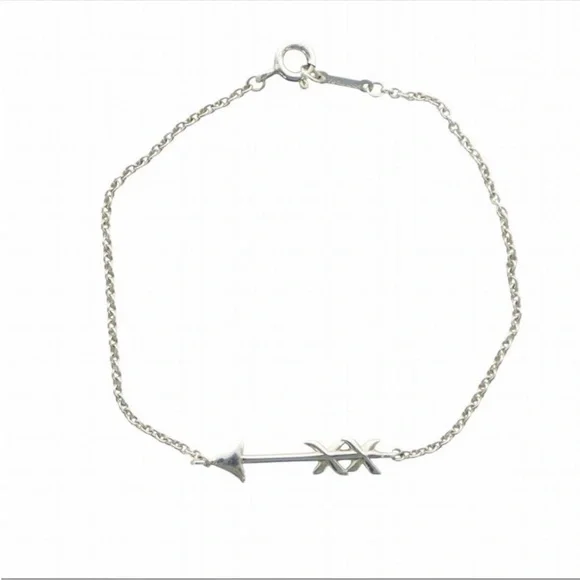 Tiffany & Co  Paloma Picasso .925 Sterling Silver Grafitti Arrow Bracelet 7” - Picture 2 of 6